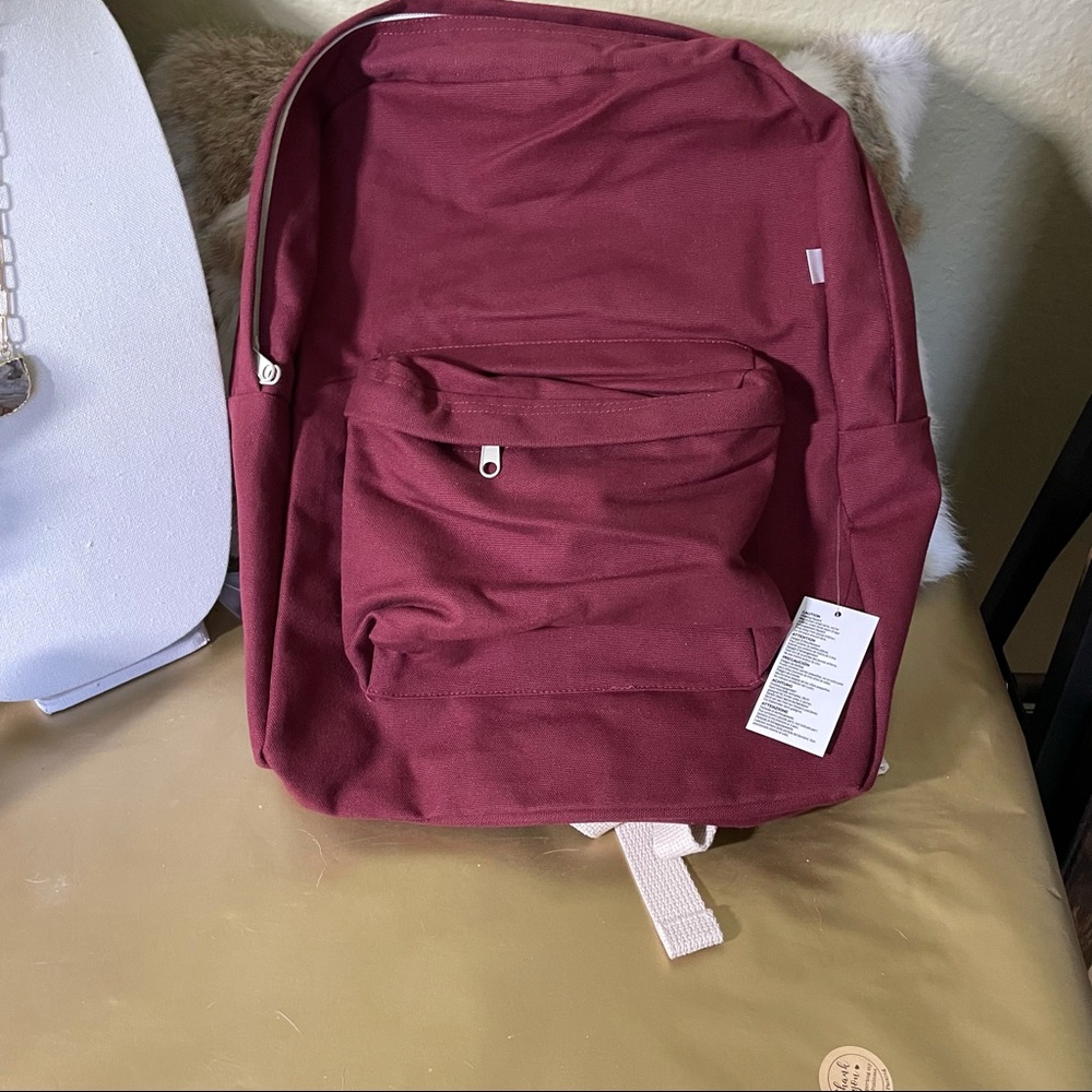 American Apparel Nylon Made in the US backpack Maroon